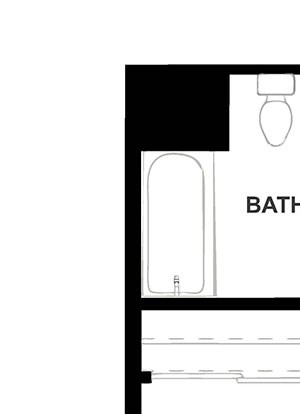 Studio Floor Plan at H16 Apartments